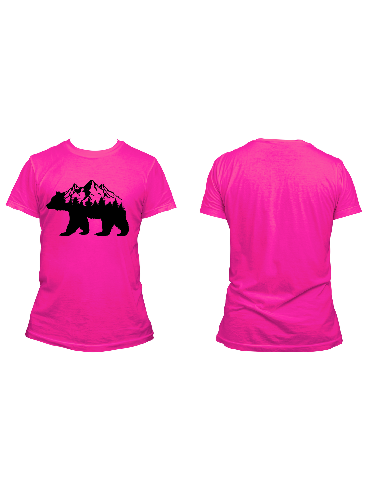 Bear W/ Tree's & Mountains - Trillthy Tee's