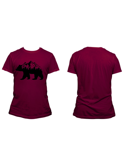 Bear W/ Tree's & Mountains - Trillthy Tee's