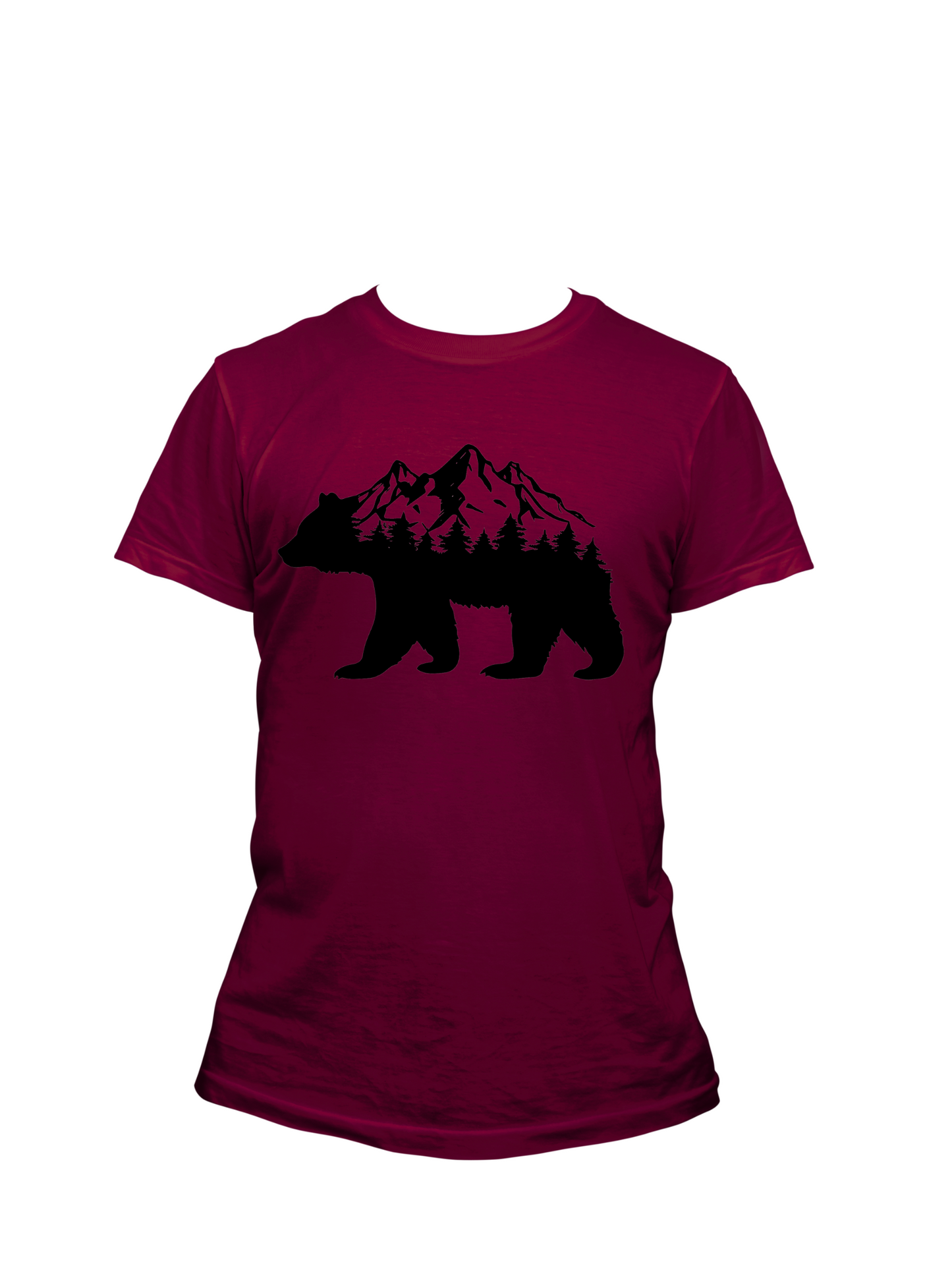 Bear W/ Tree's & Mountains - Trillthy Tee's