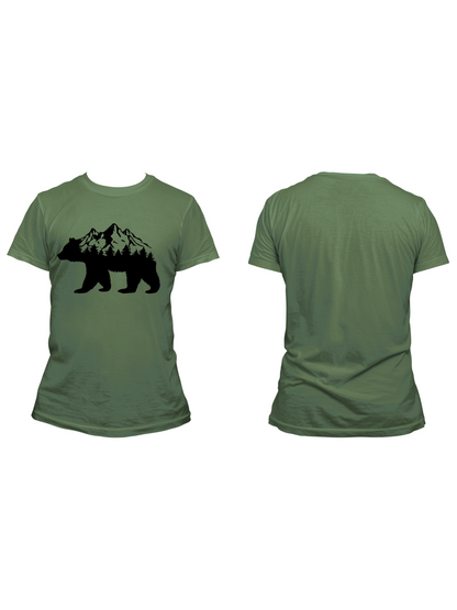 Bear W/ Tree's & Mountains - Trillthy Tee's