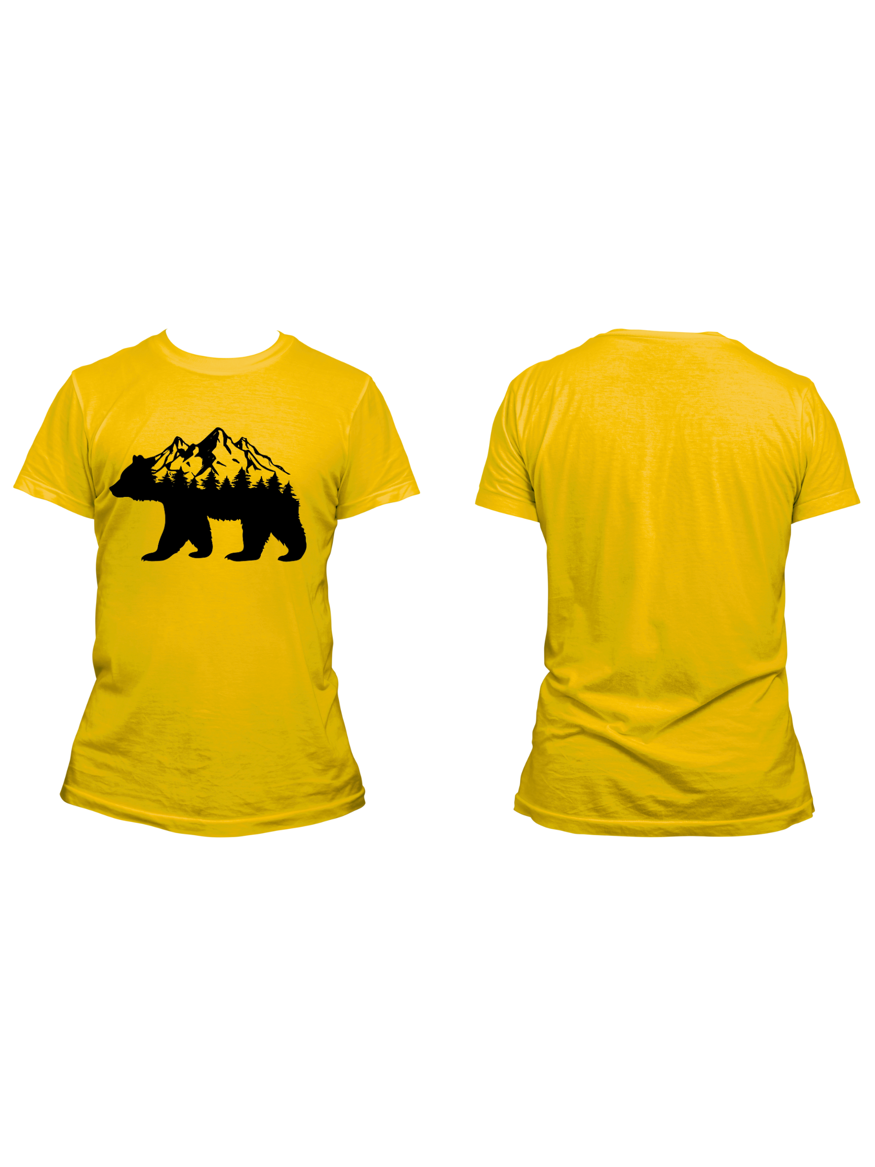 Bear W/ Tree's & Mountains - Trillthy Tee's