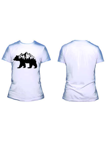 Bear W/ Tree's & Mountains - Trillthy Tee's