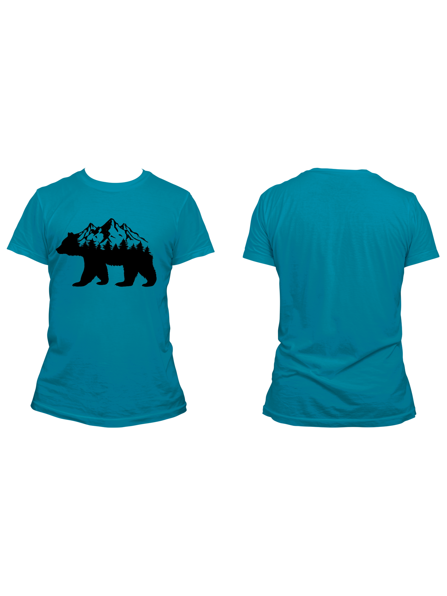 Bear W/ Tree's & Mountains - Trillthy Tee's