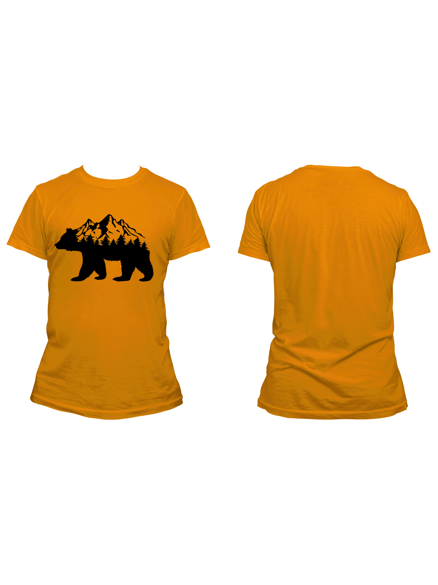 Bear W/ Tree's & Mountains - Trillthy Tee's