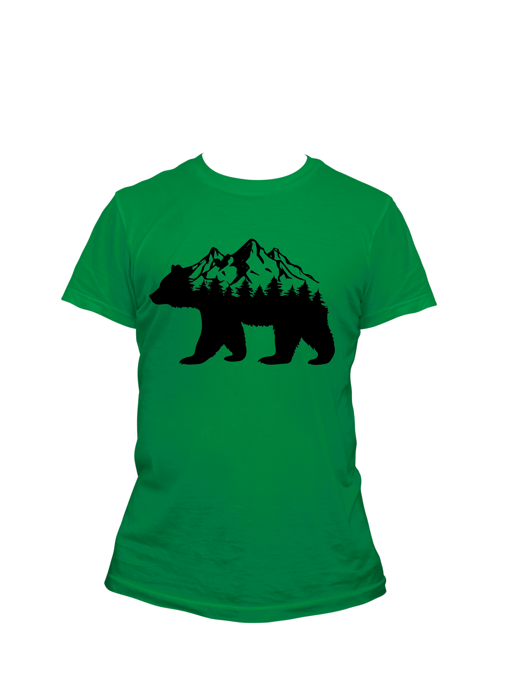 Bear W/ Tree's & Mountains - Trillthy Tee's